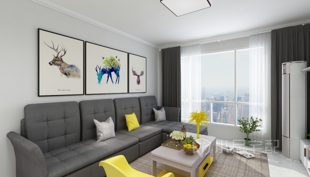 88㎡/兩室一廳一衛(wèi)/簡(jiǎn)約