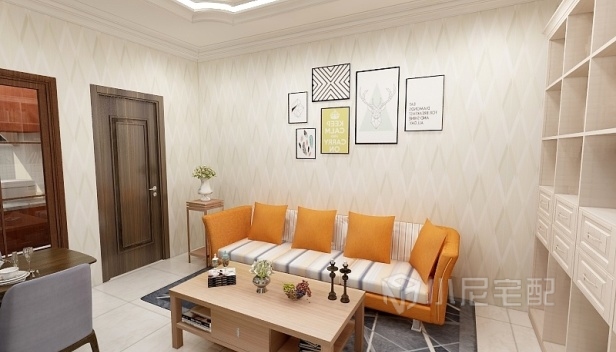 46.1㎡/兩室一廳兩衛(wèi)/簡約