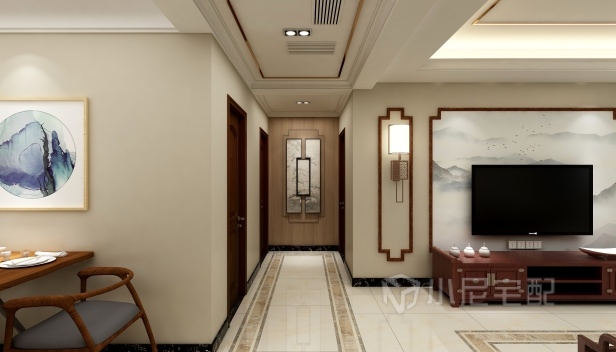 130㎡/三室一廳兩衛(wèi)/中式