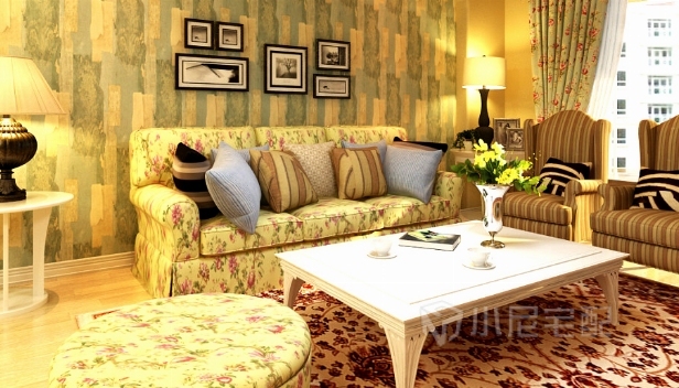 98㎡/三室兩廳兩衛(wèi)/田園 98㎡/三室兩廳兩衛(wèi)/田園