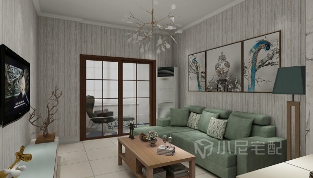 90㎡/三室一廳一衛(wèi)/現(xiàn)代