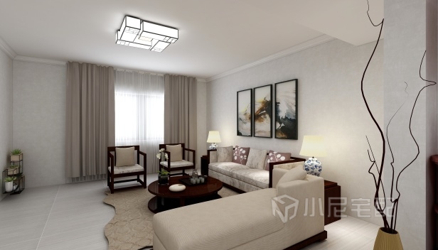 120㎡/三室兩廳一衛(wèi)/中式