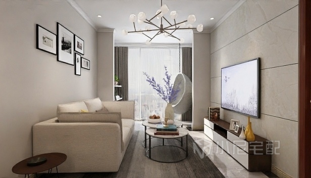 75㎡/兩室一廳一衛(wèi)/現(xiàn)代