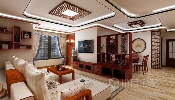 100㎡/三室一廳一衛(wèi)/中式