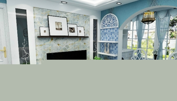 90㎡/兩室兩廳一衛(wèi)/地中海 90㎡/兩室兩廳一衛(wèi)/地中海