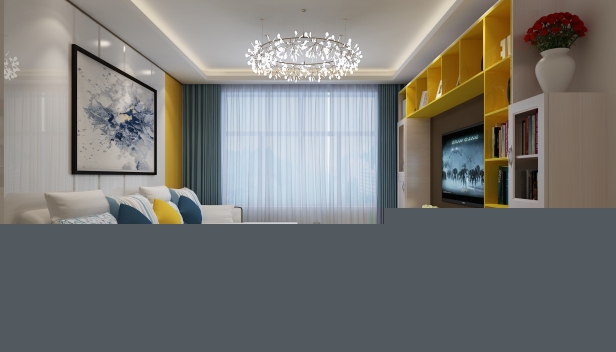 80㎡/兩室一廳一衛(wèi)/現(xiàn)代