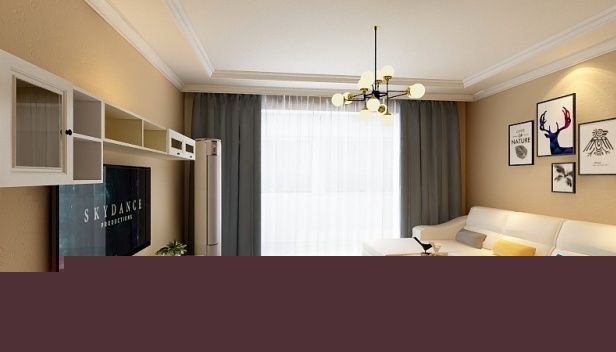 120㎡/兩室一廳兩衛(wèi)/簡約